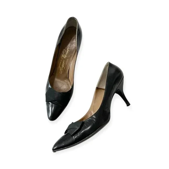 Vintage Roger Vivier Shoes – Saks Fifth Avenue Black‎ Pumps - Picture 2 of 13